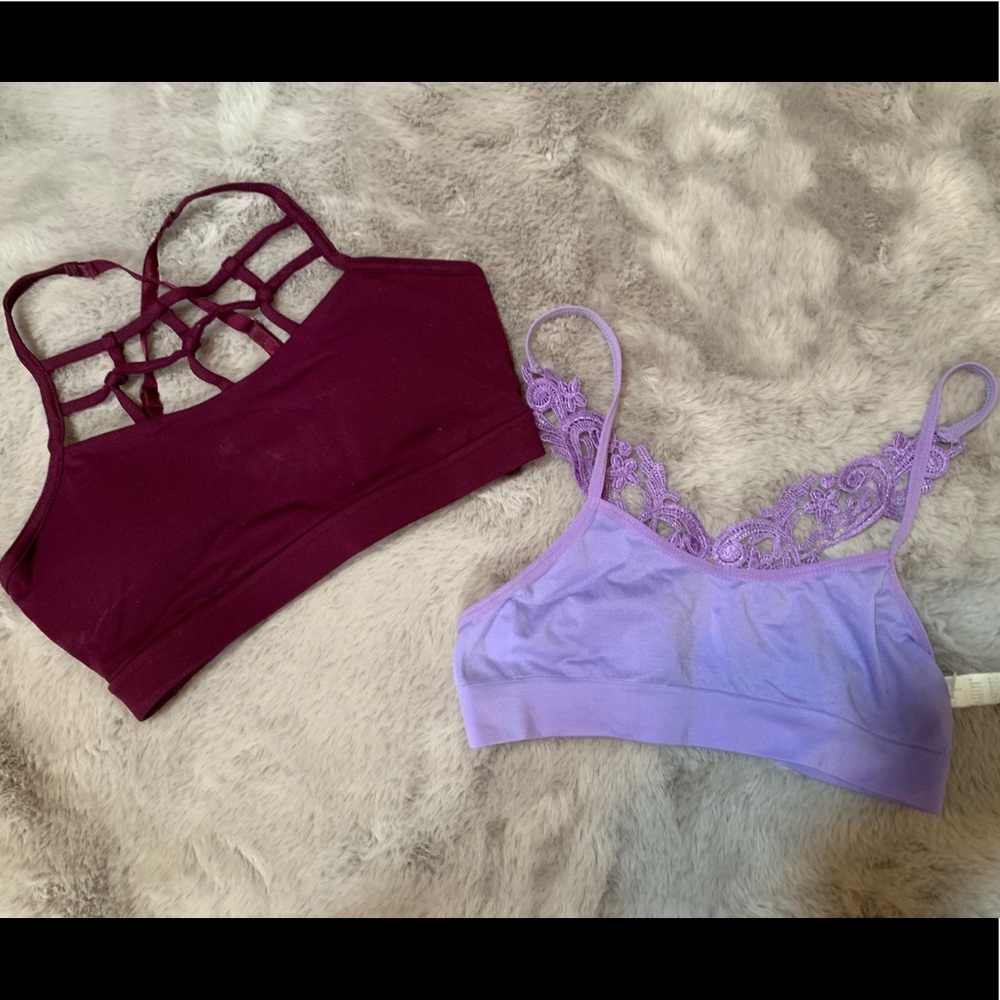 ON SALE 💟 Set of Purple Bralettes 💟